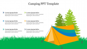Amazing Get -Together Camping PPT Template Presentation
