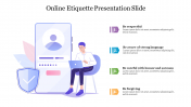 Four Node Online Etiquette Presentation Slide Designs