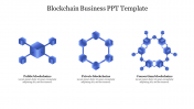 Three Node Blockchain Business PPT Template Presentation