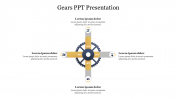 Editable Gears PPT Presentation Slide Template Designs