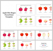 Elegant Apple Bite Stages PPT Presentation and Google Slides