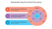 3 Node Stakeholder Map PowerPoint Download
