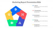 Five Node Marketing Report Presentation Slide