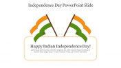 Independence Day PowerPoint Slide With Flag 