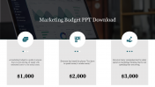 Inspire everyone with Marketing Budget PPT Download