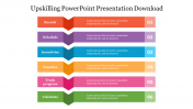 Six Node Upskilling PowerPoint Presentation Download