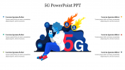  Six Noded 5G PowerPoint Presentation Template For Slides
