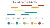 Best Team Schedule PowerPoint Slide with Five Node 