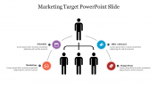 Four Node Marketing Target PowerPoint Slide