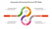 Four Node Serpentine Horizontal Process PPT Slide