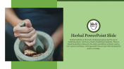 Portfolio Herbal PowerPoint Slide Template Designs