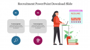 Two Node Recruitment PowerPoint Download Slide