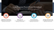 Customized Loan Process PowerPoint Download Slide Design