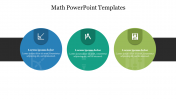 Three Node Math PowerPoint Templates Slide 