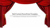 Red Curtain PowerPoint Template Presentation & Google Slides