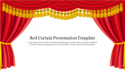 Creative Red Curtain Presentation Template