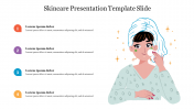 Four Node Skincare Presentation Template Slide