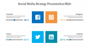 Four Node Social Media Strategy Presentation Slide