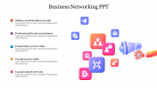 Five Node Business Networking PPT Slide PowerPoint