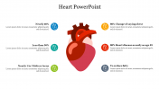 Six Node Heart PowerPoint Presentation Slide Template