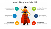Six Node Carnival Party PowerPoint Slide