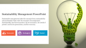 Three Node Sustainability Management PowerPoint
