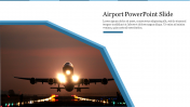 Portfolio Airport PowerPoint Slide Template Presentation