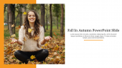 Alluring Fall in Autumn PowerPoint Slide Themes Design