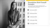 Presentation on Yourself Example PPT & Google Slides