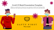 Innovative Covid 19 Mask Presentation Template Slide