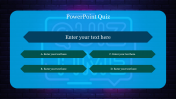 Five Node PowerPoint Quiz Template Slide 
