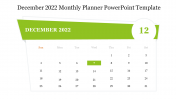 Best December 2022 Monthly Planner PowerPoint Template