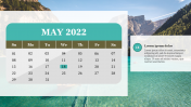 Amazing May 2022 Monthly Planner Presentation Template