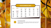 Best November 2022 Monthly Planner Presentation