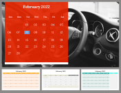 Editable February 2022 Presentation and Google Slides Themes