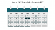 Download amazing August 2022 Powerpoint Template PPT