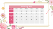 Effective 2022 February PPT Calendar Template Presentation