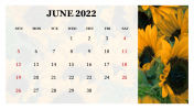 Effective June 2022 PowerPoint Calendar For Your Need