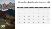 Best Calendar PowerPoint Template September 2022