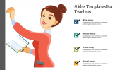 Ultimate Slides Templates For Teachers With Four Node