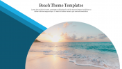 Beautiful Beach Theme Templates Slide For Presentation