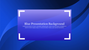 Portfolio Blue Presentation Background Slide Template