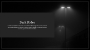 Portfolio Dark Slides PowerPoint Template Presentation