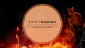 Portfolio Fire PPT Background Slide  For Presentation 