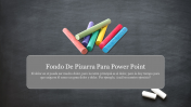 Awesome Fondo De Pizarra Para PowerPoint Template Design