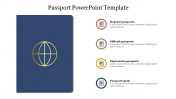 Editable Passport PowerPoint Template Slide 