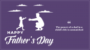 Beautiful Fathers Day PowerPoint Slide For Your Celebration