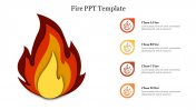 Fire PPT Template PowerPoint and Google Slides Presentation 