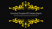Editable Download Template PPT Simple Elegan Slide