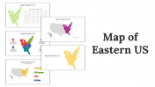 Map of Eastern US Presentation and Google Slides Templates